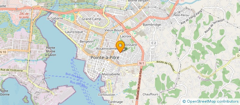 localisation de l'entreprise MONSIEUR YVES SAINCINE à LES ABYMES