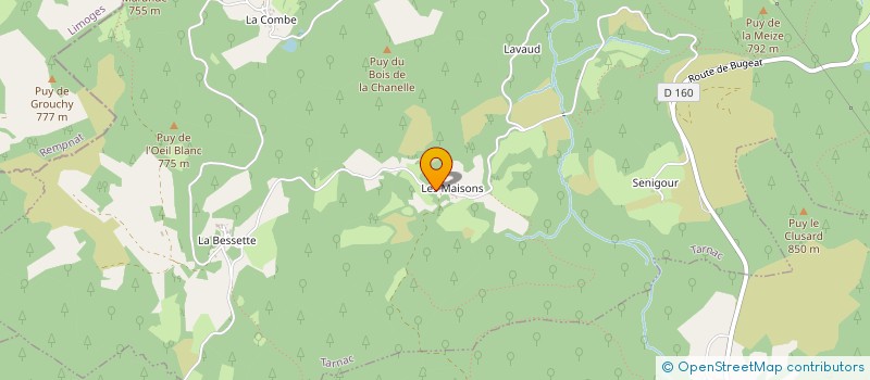 localisation de l'entreprise MONSIEUR YVES SALAGNAC  TARNAC