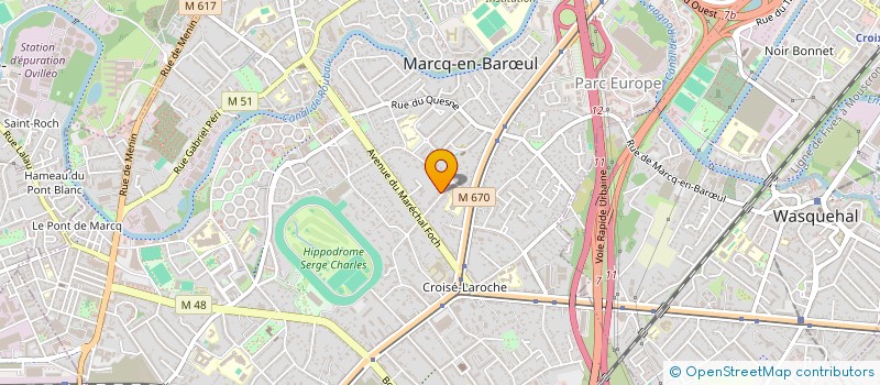 localisation de l'entreprise MONSIEUR YVES SALEMBIER à MARCQ-EN-BARŒUL