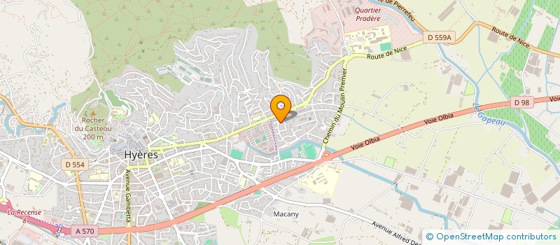 localisation de l'entreprise MONSIEUR YVES SAMPIETRO  HYERES