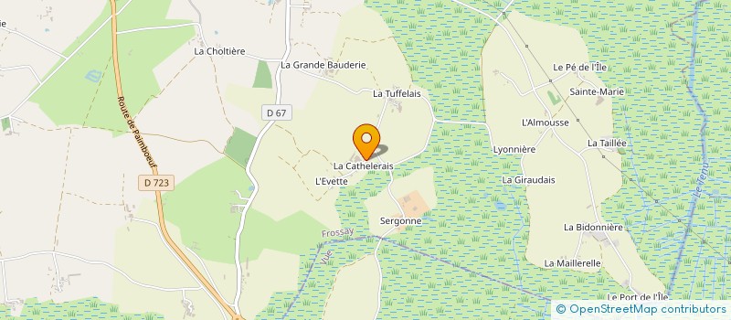 localisation de l'entreprise MONSIEUR YVES SARRAU  FROSSAY