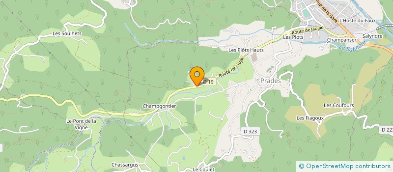 localisation de l'entreprise MONSIEUR YVES SAURET à PRADES