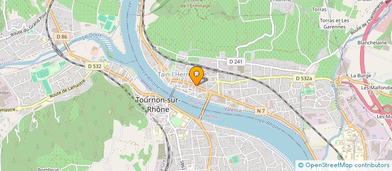 localisation de l'entreprise MONSIEUR YVES SAUVAJON  TAIN-L'HERMITAGE