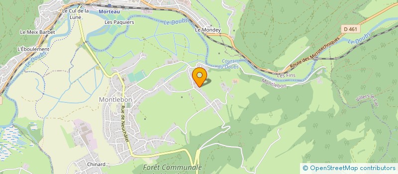 localisation de l'entreprise MONSIEUR YVES SCHALLER  MONTLEBON