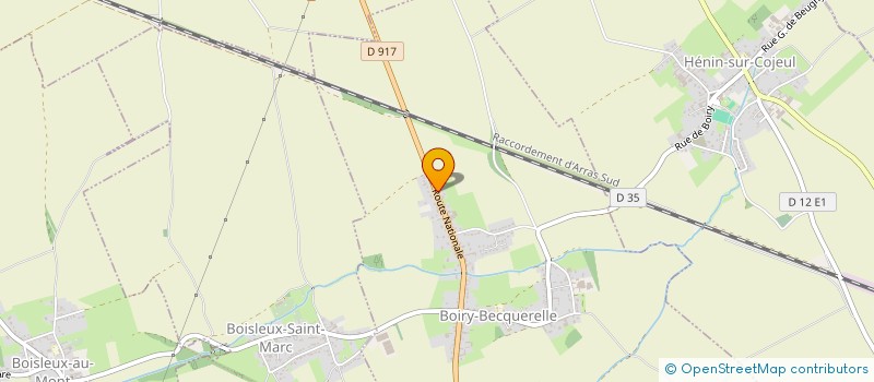 localisation de l'entreprise MONSIEUR YVES SELLIER  BOIRY-BECQUERELLE