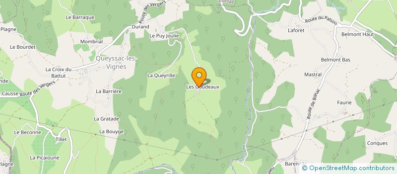 localisation de l'entreprise MONSIEUR YVES SEMBILLE  QUEYSSAC-LES-VIGNES