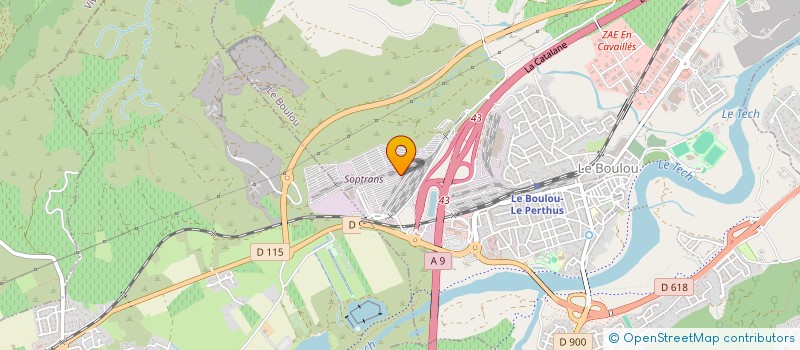 localisation de l'entreprise MONSIEUR YVES SENECHAL  LE BOULOU