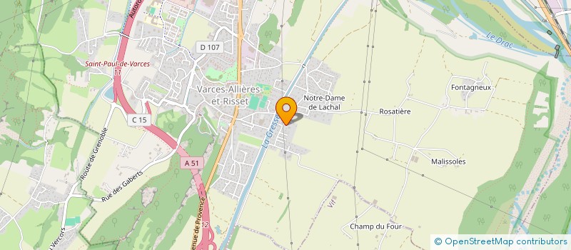 localisation de l'entreprise MONSIEUR YVES SERRE  VARCES-ALLIERES-ET-RISSET