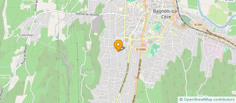 localisation de l'entreprise MONSIEUR YVES SERRE  BAGNOLS-SUR-CEZE