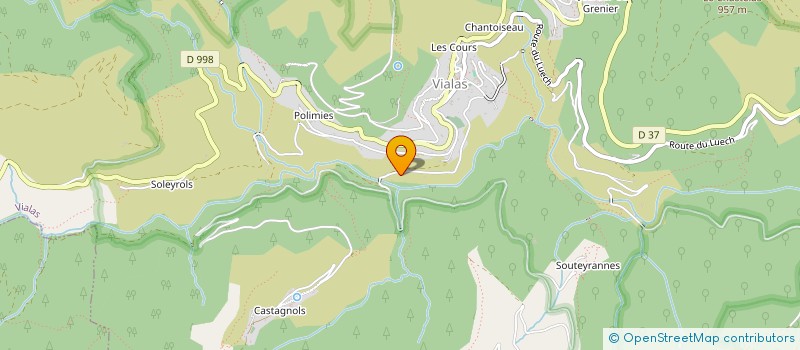 localisation de l'entreprise MONSIEUR YVES SERVIERE  PONT DE MONTVERT SUD MONT LOZERE