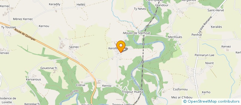 localisation de l'entreprise MONSIEUR YVES SEZNEC  PLOGONNEC