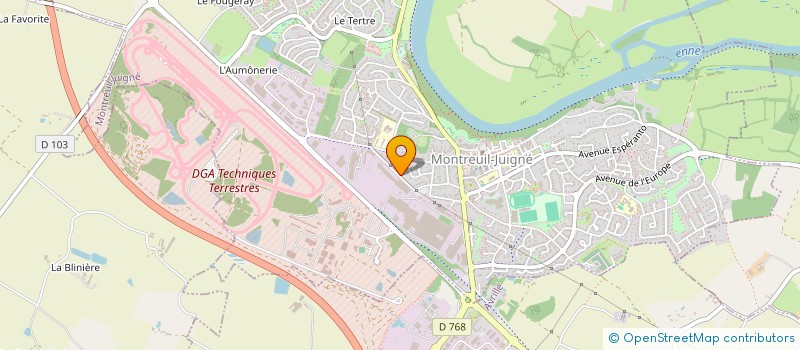 localisation de l'entreprise MONSIEUR YVES SOAS  MONTREUIL-JUIGNE