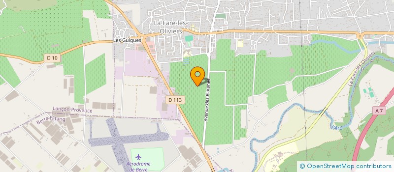 localisation de l'entreprise MONSIEUR YVES SODDU  LA FARE LES OLIVIERS