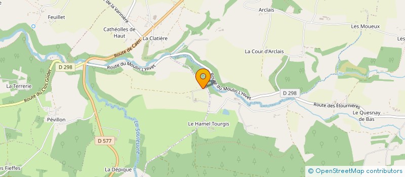 localisation de l'entreprise MONSIEUR YVES SOLIER  SOULEUVRE EN BOCAGE