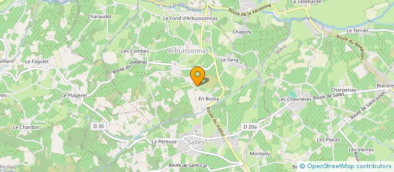 localisation de l'entreprise MONSIEUR YVES SOLLE  SALLES-ARBUISSONNAS-BEAUJOLAIS