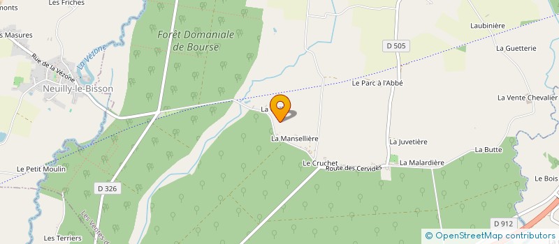 localisation de l'entreprise MONSIEUR YVES SOUCHET à LES VENTES-DE-BOURSE