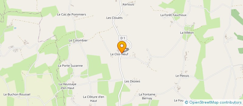 localisation de l'entreprise MONSIEUR YVES SOULABAILLE à LE MENE