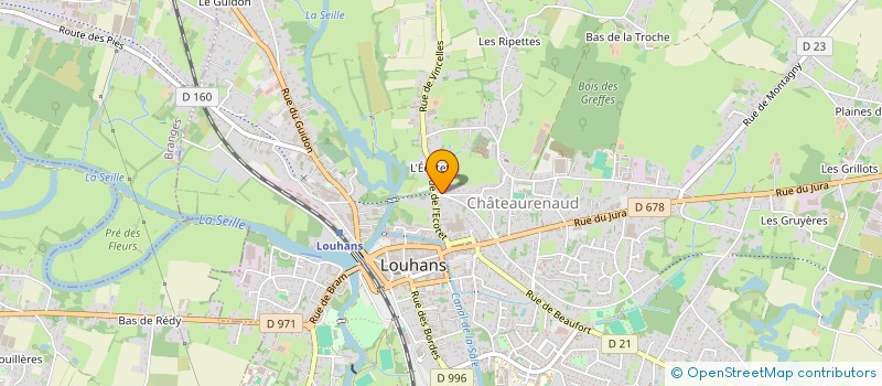 localisation de l'entreprise MONSIEUR YVES STENEGRIE à LOUHANS