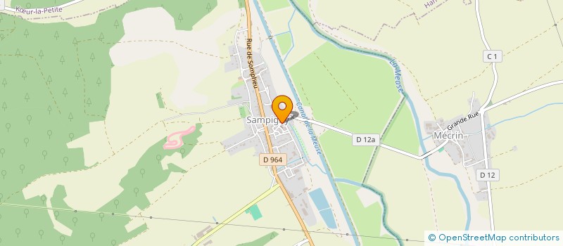 localisation de l'entreprise MONSIEUR YVES STEUPERAERT à SAMPIGNY
