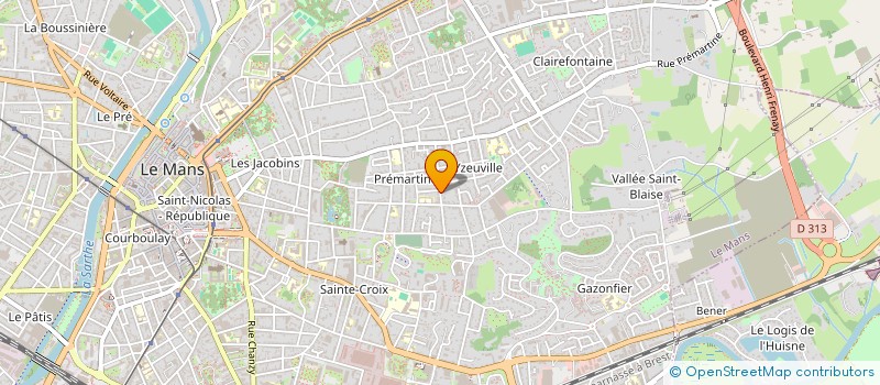localisation de l'entreprise MONSIEUR YVES TAILLANDIER à LE MANS