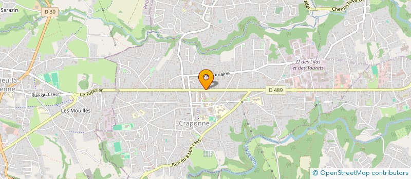 localisation de l'entreprise MONSIEUR YVES TALLON  CRAPONNE