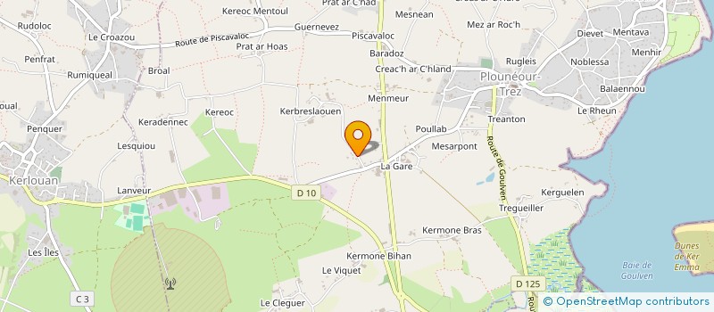 localisation de l'entreprise MONSIEUR YVES TANGUY  PLOUNEOUR-BRIGNOGAN-PLAGES