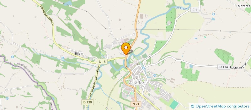 localisation de l'entreprise MONSIEUR YVES TASSO  ASTAFFORT