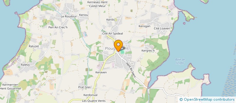 localisation de l'entreprise MONSIEUR YVES TESSIER  PLOUGRESCANT