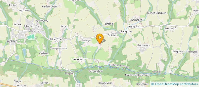 localisation de l'entreprise MONSIEUR YVES THALAMOT  CLEDEN-CAP SIZUN