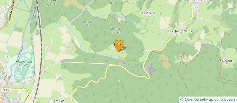 localisation de l'entreprise MONSIEUR YVES THEVENET  CHATEAU