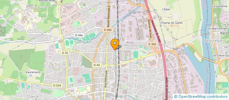 localisation de l'entreprise MONSIEUR YVES THIEBAUT  VILLEFRANCHE-SUR-SAONE