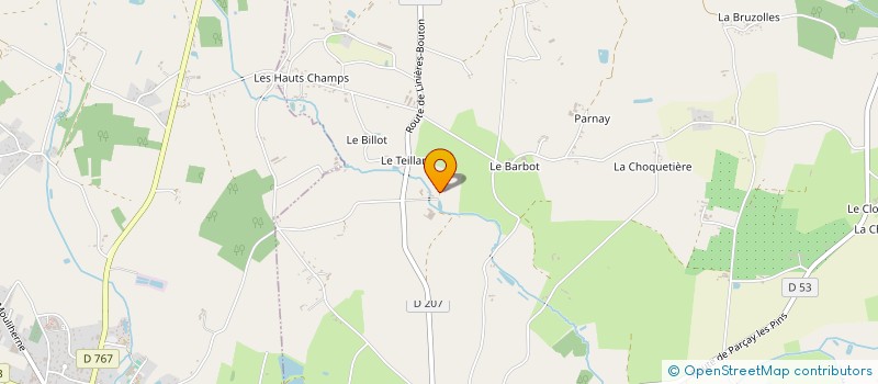 localisation de l'entreprise MONSIEUR YVES THILLAYE DU BOULLAY  VERNOIL-LE-FOURRIER