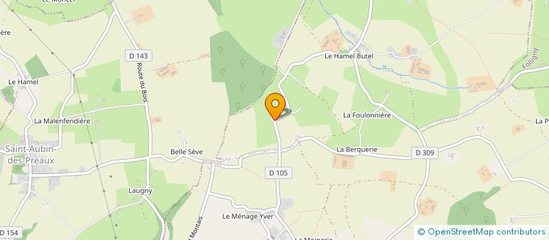 localisation de l'entreprise MONSIEUR YVES THOMAS  SAINT-JEAN-DES-CHAMPS