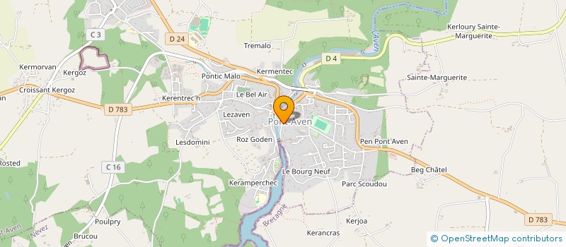 localisation de l'entreprise MONSIEUR YVES TOLLEC à PONT-AVEN