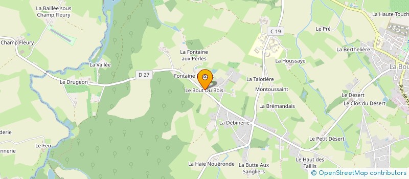 localisation de l'entreprise MONSIEUR YVES TONDEUX à LA BOUEXIERE