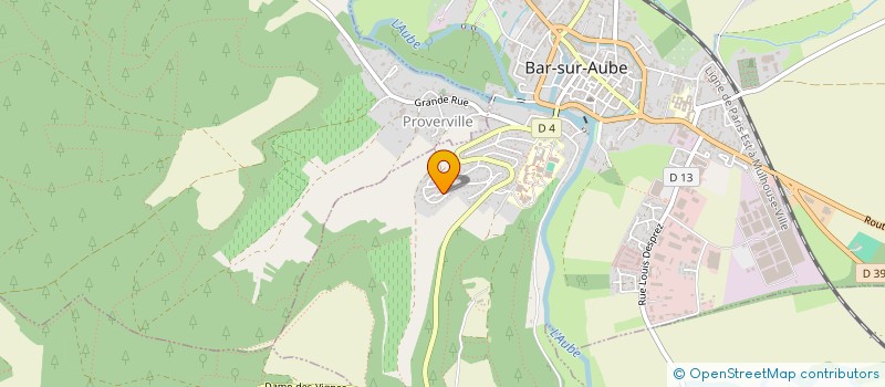 localisation de l'entreprise MONSIEUR YVES TOPIN à BAR-SUR-AUBE