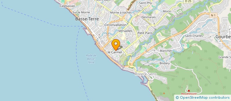 localisation de l'entreprise MONSIEUR YVES TOTO  BASSE-TERRE