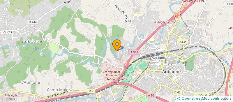 localisation de l'entreprise MONSIEUR YVES TOUIL  AUBAGNE