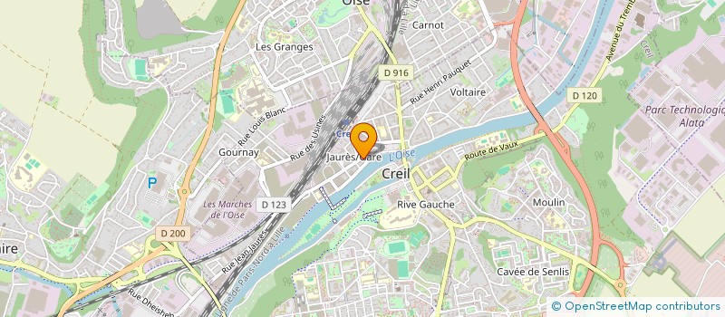 localisation de l'entreprise MONSIEUR YVES TOURE  CREIL