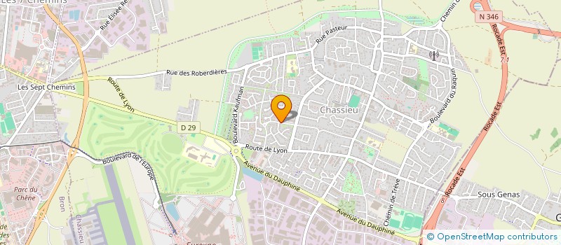 localisation de l'entreprise MONSIEUR YVES TOURNIGAND  CHASSIEU