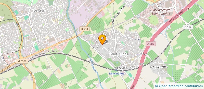 localisation de l'entreprise MONSIEUR YVES TOUSTOU  SAINT-AUNES