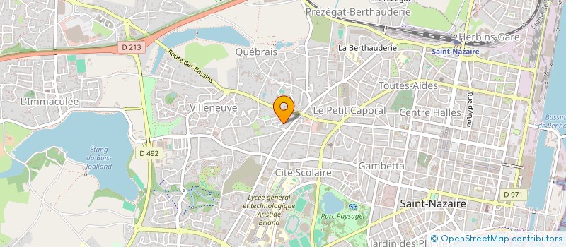 localisation de l'entreprise MONSIEUR YVES TRAVERT  SAINT-NAZAIRE