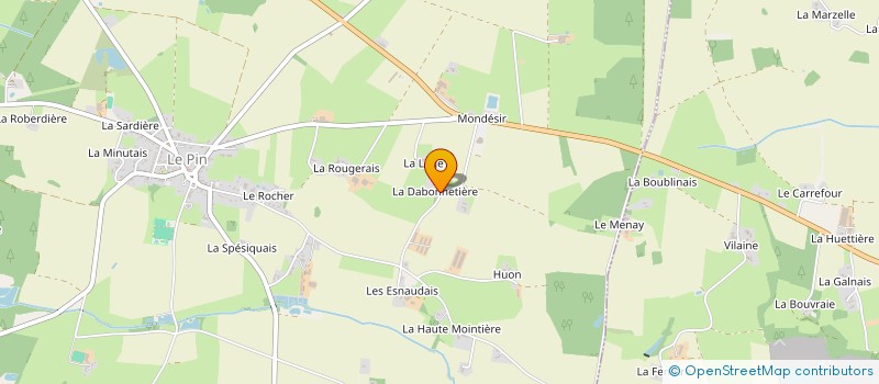 localisation de l'entreprise MONSIEUR YVES TREVOUX  LE PIN