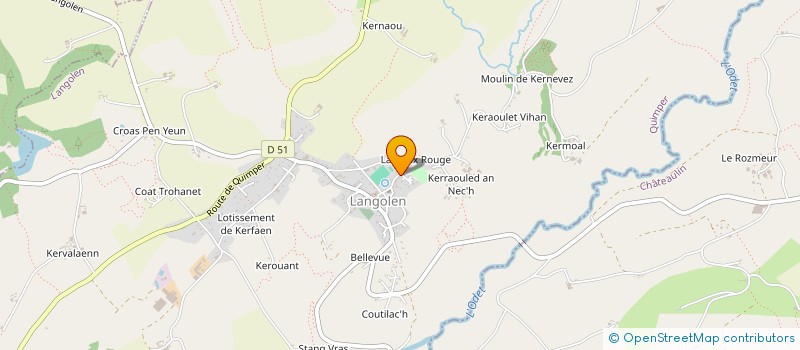 localisation de l'entreprise MONSIEUR YVES TROAL  LANGOLEN