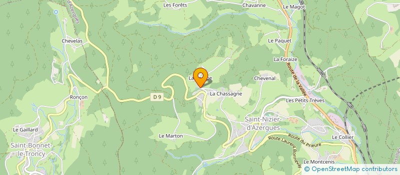 localisation de l'entreprise MONSIEUR YVES TRONCY  POULE-LES-ECHARMEAUX