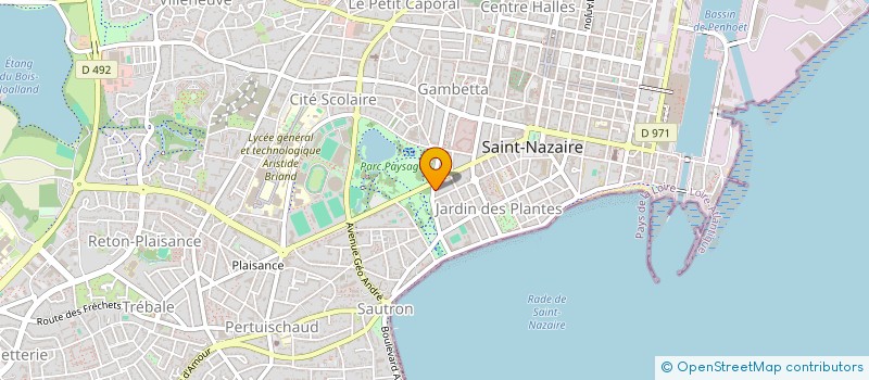 localisation de l'entreprise MONSIEUR YVES TROTTIER  SAINT-NAZAIRE