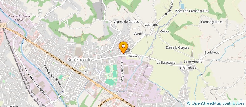 localisation de l'entreprise MONSIEUR YVES TRUPIN  BON-ENCONTRE