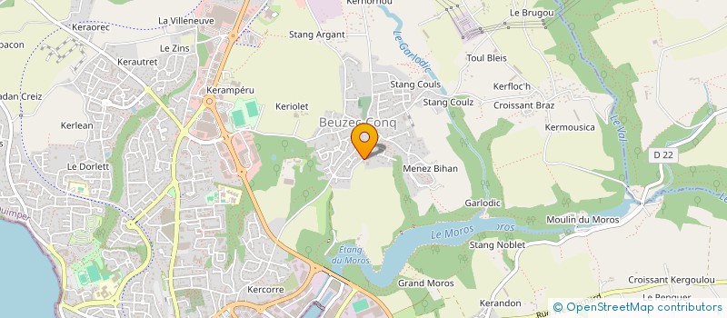 localisation de l'entreprise MONSIEUR YVES TUAL  CONCARNEAU