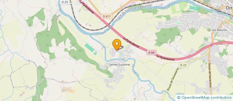 localisation de l'entreprise MONSIEUR YVES TURPIN  ORTHEZ