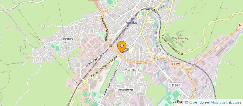 localisation de l'entreprise MONSIEUR YVES VALENTIN à AURILLAC